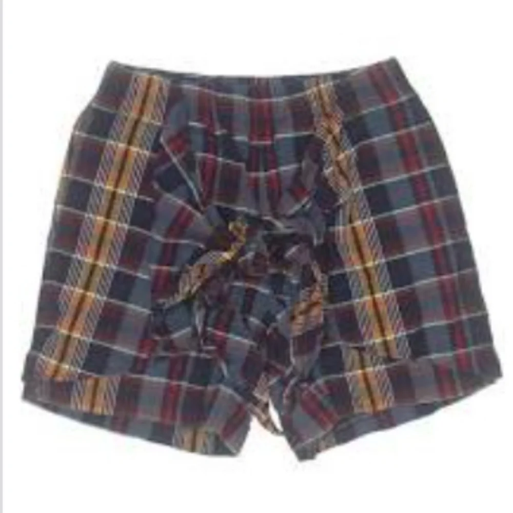 New Madewell Nordstrom plaid wrap shorts Large